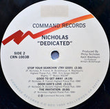 Nicholas (16) : Dedicated (LP, Album)