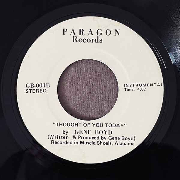 Gene Boyd : Thought Of You Today (7")
