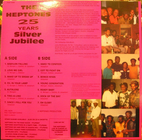 The Heptones : 25 Years Silver Jubilee (LP, Comp)