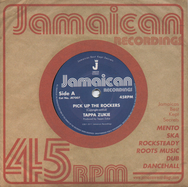 Tapper Zukie : Pick Up The Rockers (7", Single, RE)