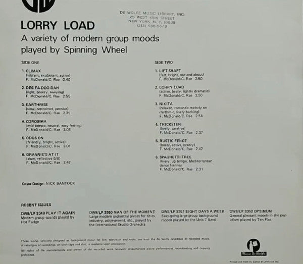 Spinning Wheel (2) : Lorry Load (LP)