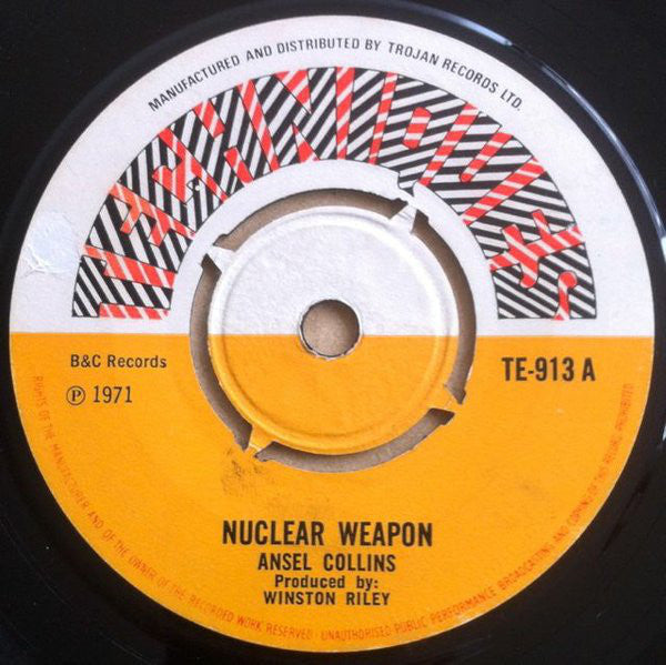 Ansel Collins / Techniques All Stars : Nuclear Weapon / La, La, La (7", Single)