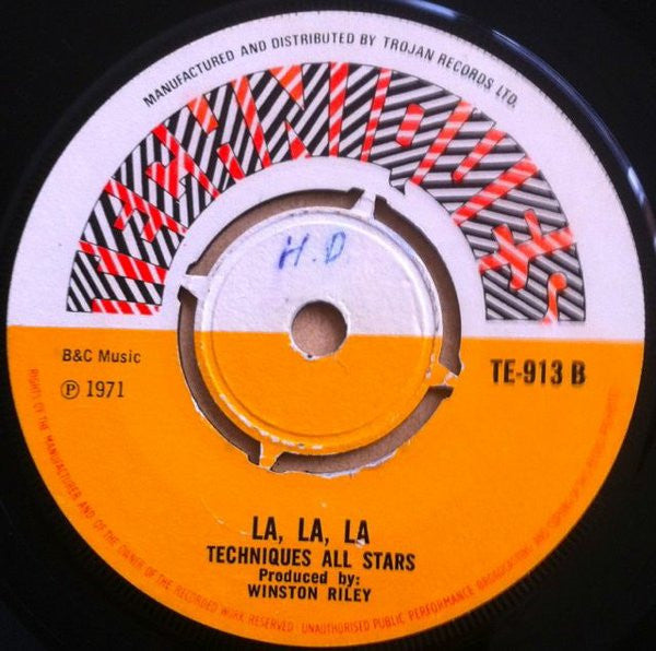 Ansel Collins / Techniques All Stars : Nuclear Weapon / La, La, La (7", Single)