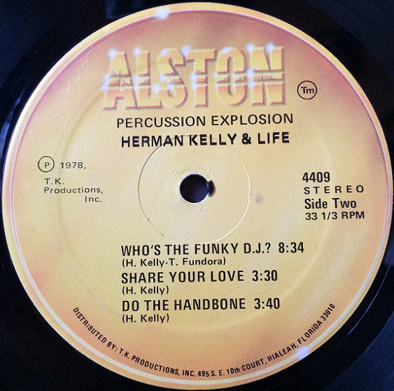 Herman Kelly & Life : Percussion Explosion! (LP, Album)