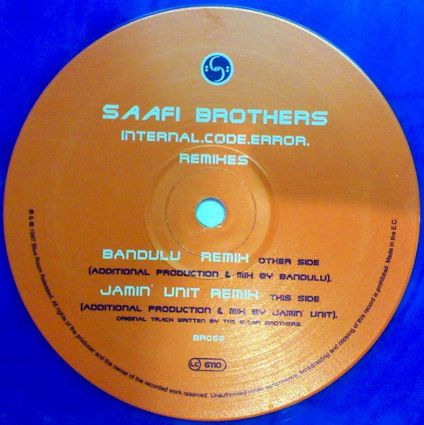 Saafi Brothers : Internal.Code.Error. Remixes (12", Blu)