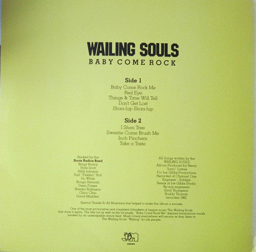 Wailing Souls : Baby Come Rock (LP, Album)