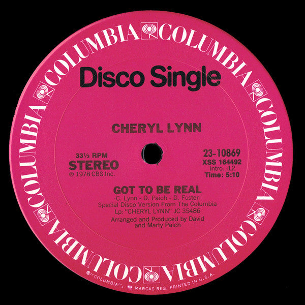 Cheryl Lynn : Got To Be Real / Star Love (12", Single, Pit)