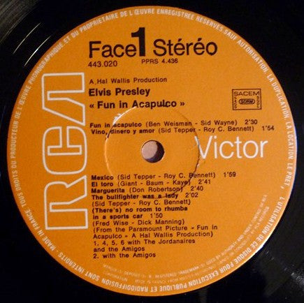 Elvis Presley : Fun In Acapulco (LP, Album, RE)