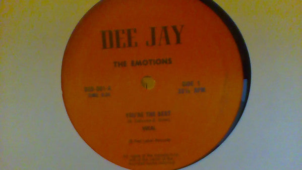 The Emotions : You're The Best (12", Single)