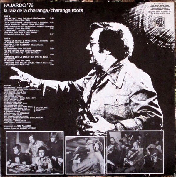 Fajardo '76* : La Raiz De La Charanga  - "Charanga Roots" (LP, Album)