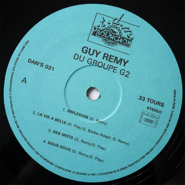 Guy Remy : Guy Remy Du Groupe G2 (LP)