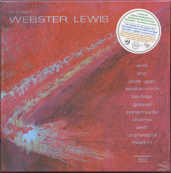 Webster Lewis And The Post-Pop, Space Rock, Be-Bop, Gospel Tabernacle Chorus and Orchestra BABY!* : Live At Club 7 (4xLP + Box, Ltd)