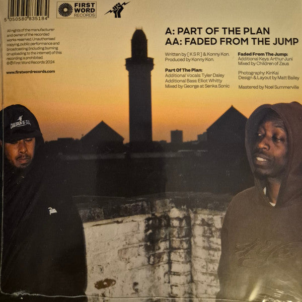 [ K S R ] x Konny Kon : Part Of The Plan / Faded From The Jump (7", Single)