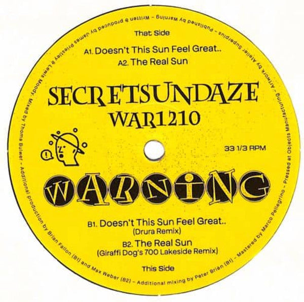 Secretsundaze : WAR1210 (12", Mul)