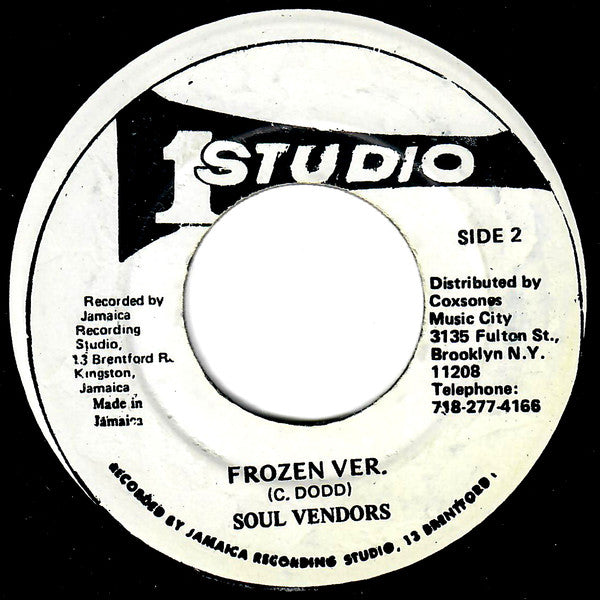The Soul Vendors : Frozen Soul (7", Single, RE)
