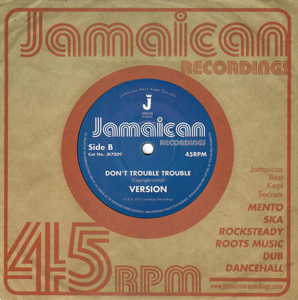 Johnny Clarke : Don't Trouble Trouble (7")
