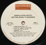 Donald Byrd Sextet Featuring Joe Henderson : Getting Down To Business (LP, Album)