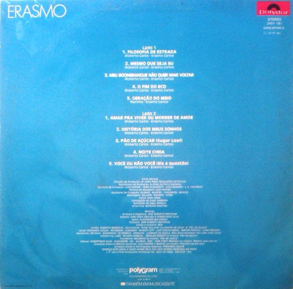 Erasmo* : Amar Pra Viver, Ou Morrer De Amor (LP, Album)