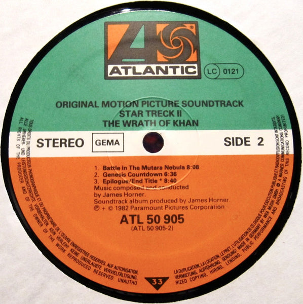 James Horner : Star Trek II: The Wrath Of Khan (LP)