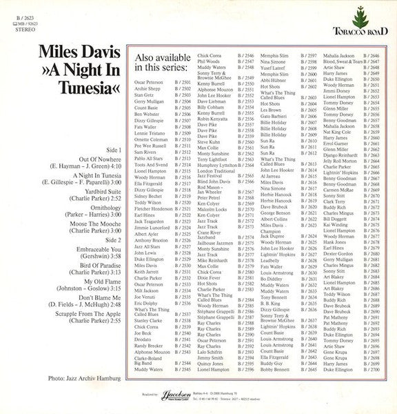 Miles Davis : A Night In Tunesia (LP, Comp, RE)