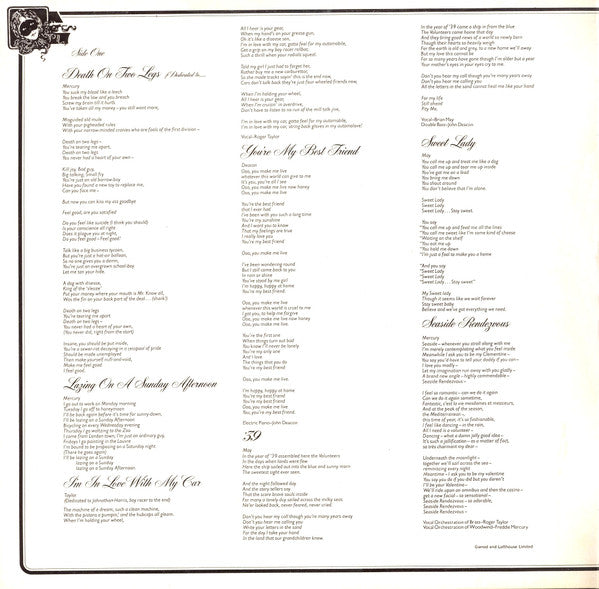 Queen : A Night At The Opera (LP, Album, RP, Emb)