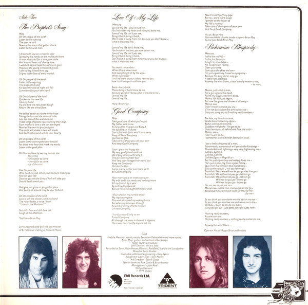 Queen : A Night At The Opera (LP, Album, RP, Emb)