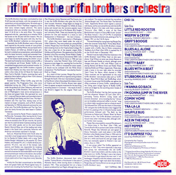 The Griffin Brothers : Riffin' With The Griffin Brothers Orchestra (LP, Comp, Mono)