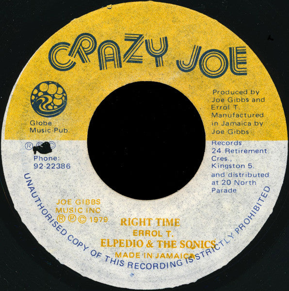 Elpedio & The Sonics* : Right Time (7")
