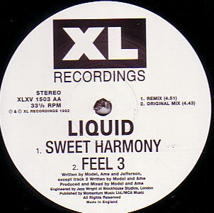 Liquid : Sweet Harmony (12", Ltd, RE)