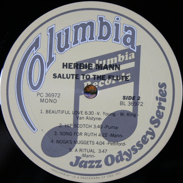 Herbie Mann With Urbie Green, Joe Wilder, Hank Jones, Joe Puma, Oscar Pettiford : Salute To The Flute (LP, Album, Mono, RE, RM)