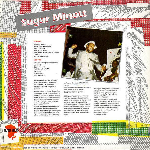 Sugar Minott : Inna Reggae Dance Hall (LP, Album)