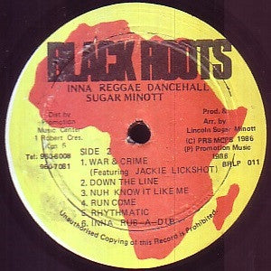 Sugar Minott : Inna Reggae Dance Hall (LP, Album)