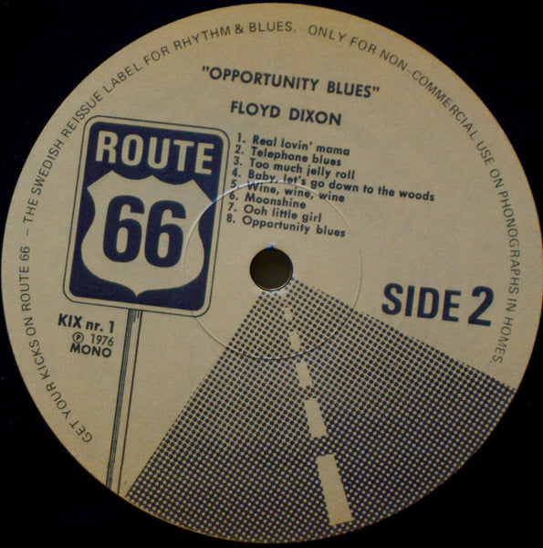 Floyd Dixon : Opportunity Blues (LP, Comp, Mono)
