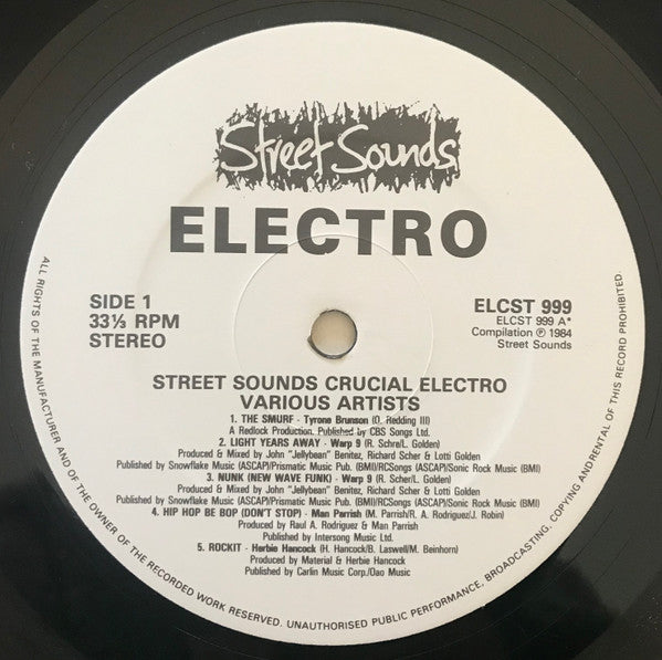 Various : Street Sounds Crucial Electro (LP, Comp, Mixed)