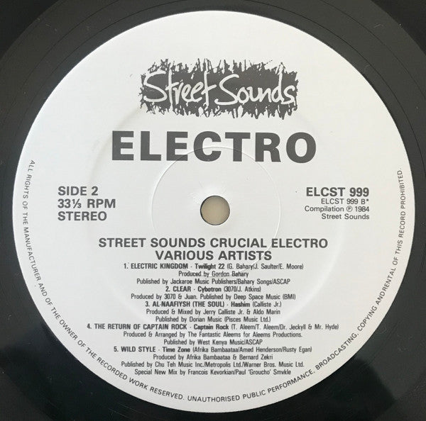 Various : Street Sounds Crucial Electro (LP, Comp, Mixed)