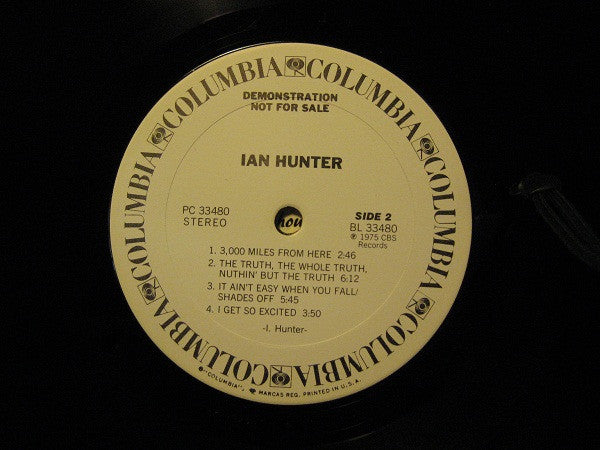 Ian Hunter : Ian Hunter (LP, Album, Promo)