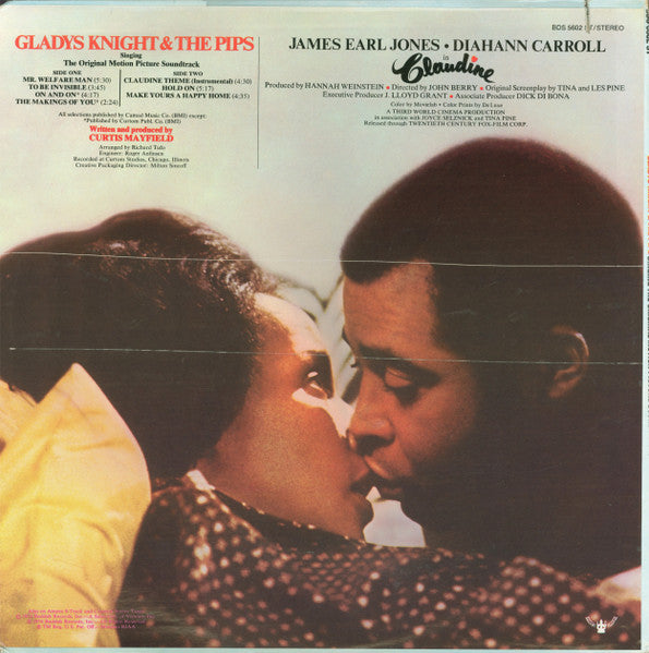 Gladys Knight & The Pips* : Singing The Original Motion Picture Soundtrack / Claudine (LP, Album, PRC)