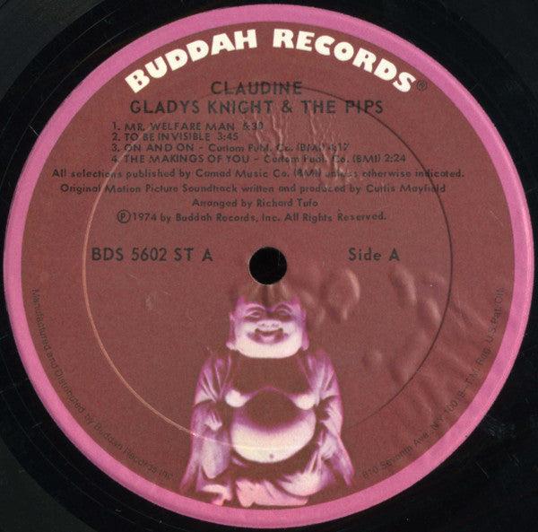 Gladys Knight & The Pips* : Singing The Original Motion Picture Soundtrack / Claudine (LP, Album, PRC)