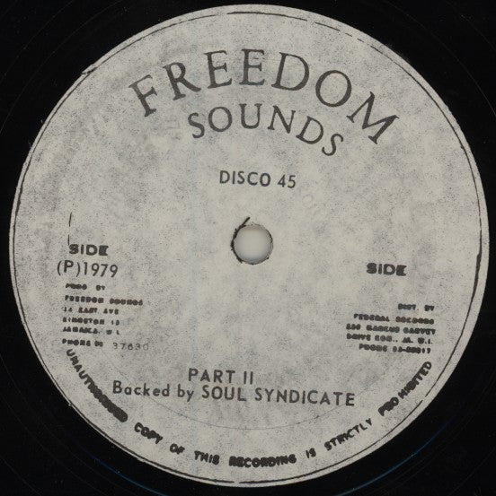George Fullwood And The Soul Syndicate : Stop And Think Me Over (12")