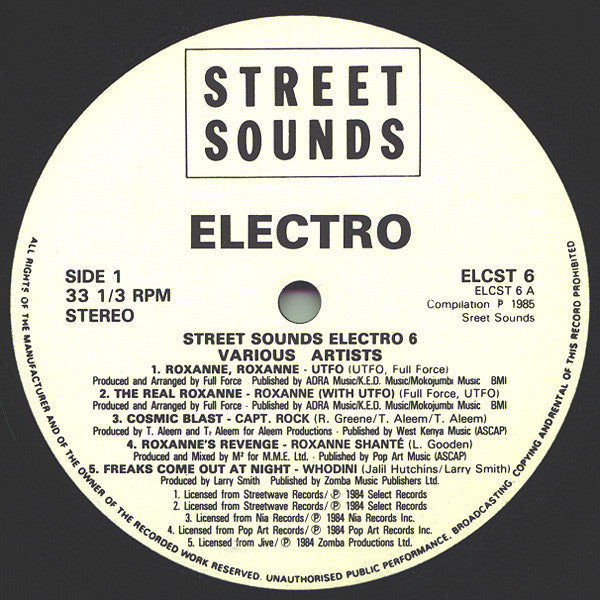Various : Street Sounds Electro 6 (LP, Comp, Mixed)