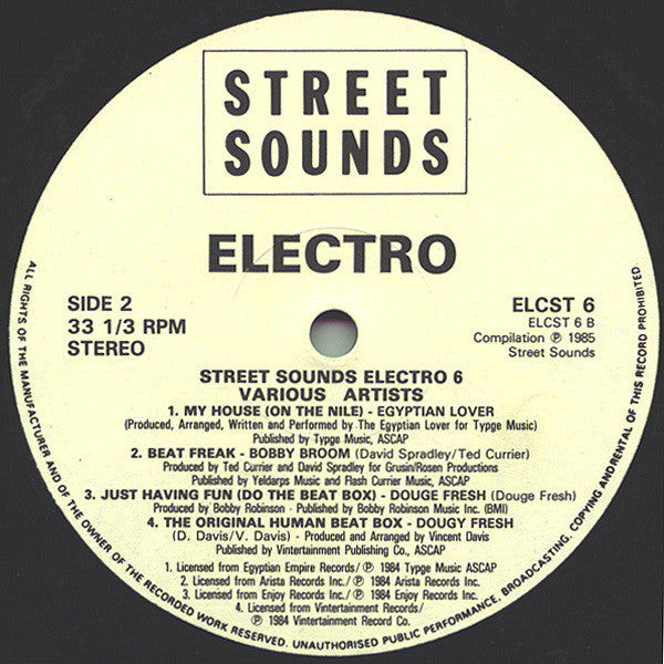 Various : Street Sounds Electro 6 (LP, Comp, Mixed)