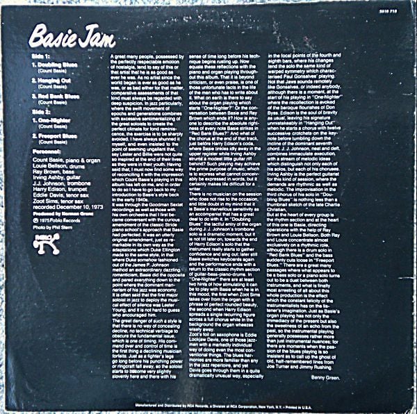 Count Basie : Basie Jam (LP, Album)