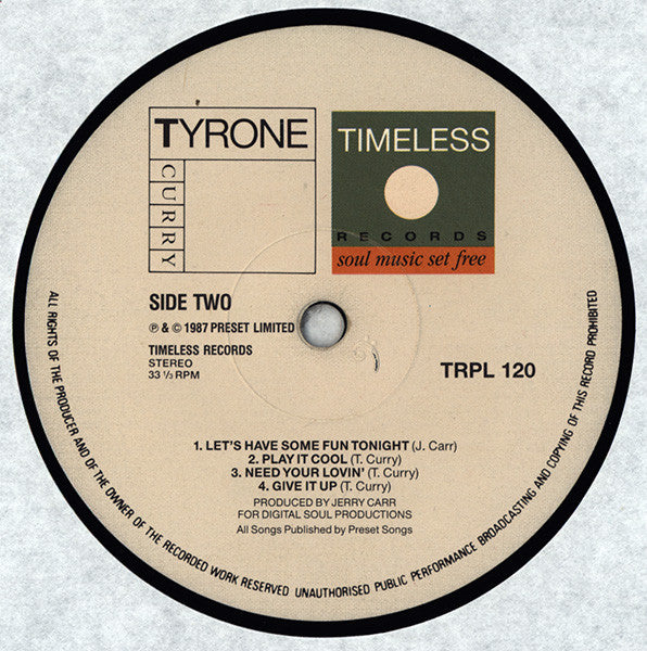 Tyrone Curry : Tyrone Curry (LP, Album)