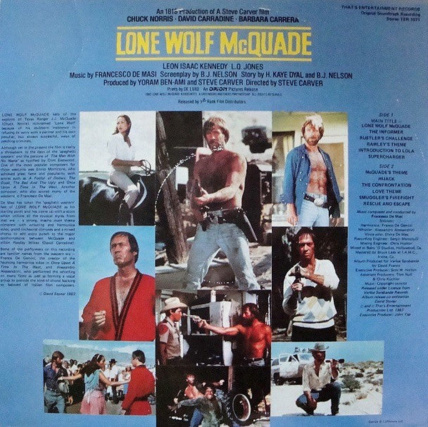 Francesco De Masi : Lone Wolf McQuade (Original Motion Picture Soundtrack) (LP)