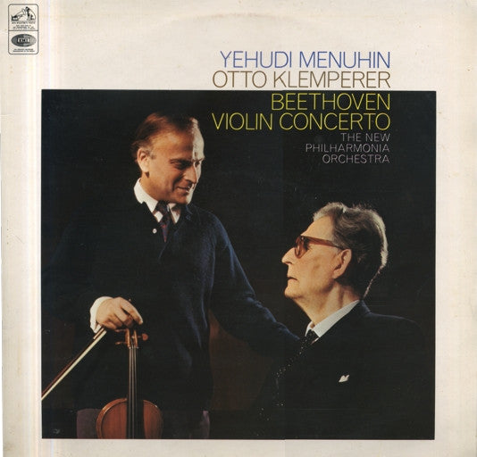 Yehudi Menuhin, Otto Klemperer, Beethoven*, The New Philharmonia Orchestra* : Violin Concerto In D (Op. 61) (LP, RP, ER2)