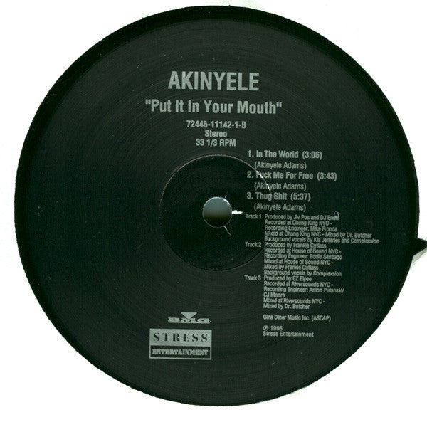 Akinyele : Put It In Your Mouth (12", EP, RE)