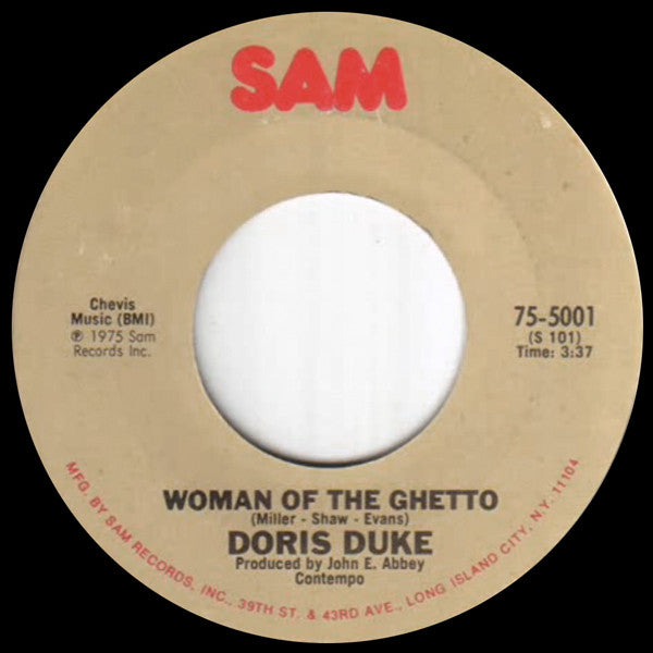 Doris Duke : Woman Of The Ghetto (7")