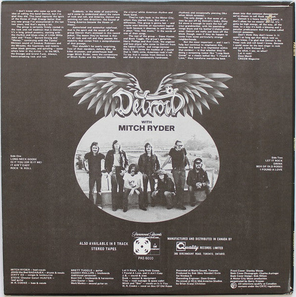 Detroit (2) : Detroit (LP, Album)