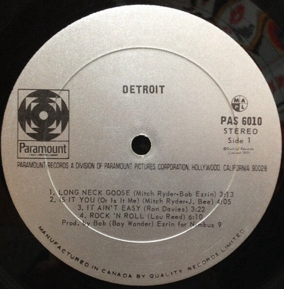 Detroit (2) : Detroit (LP, Album)