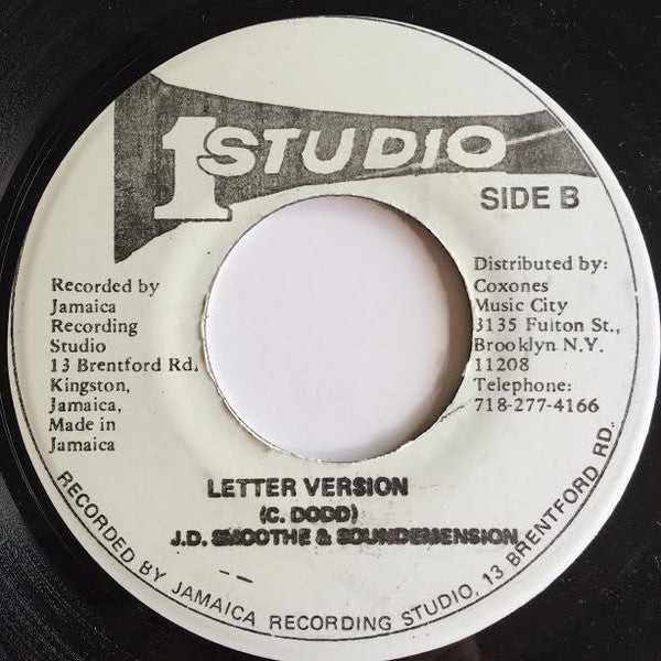 J.D. Smooth* : Letter To Myself (7")